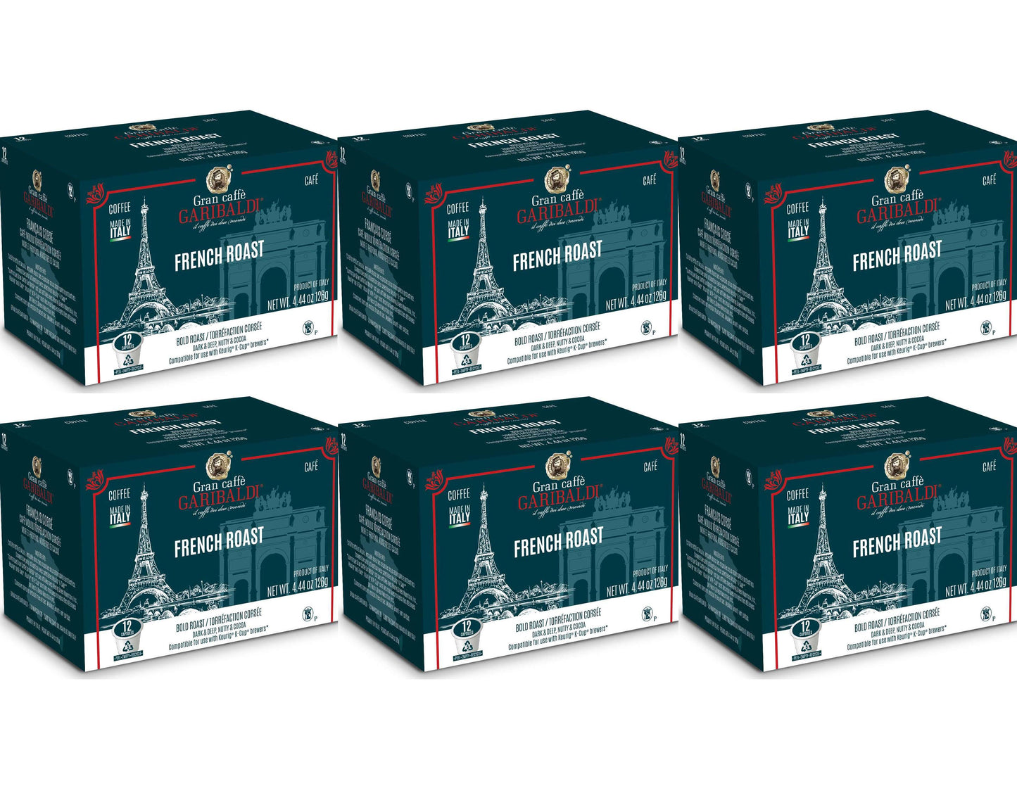 Caffè Garibaldi's Single Serve Recyclable Coffee Pods for Keurig K-Cup Brewers